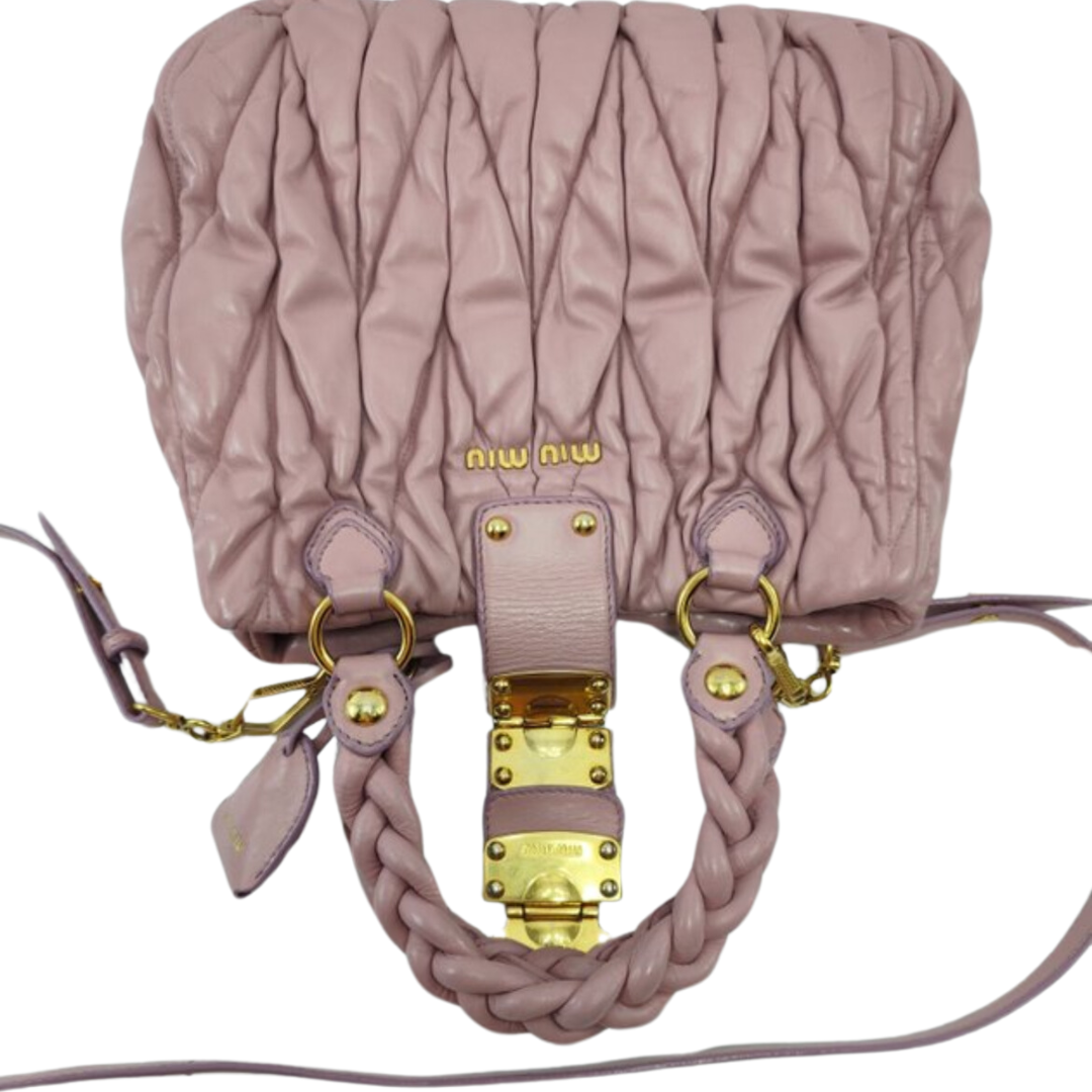 Miu Miu Matelassé Coffer Bag